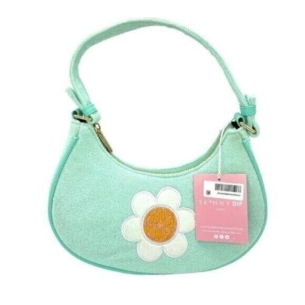 Skinnydip London Women's Keily Terry Cloth Flower Power Daisy Hobo Shoulder Bag